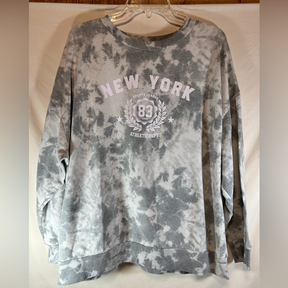 Pretty Rebel great tie-dyed New York Athletic Department sweatshirt XL